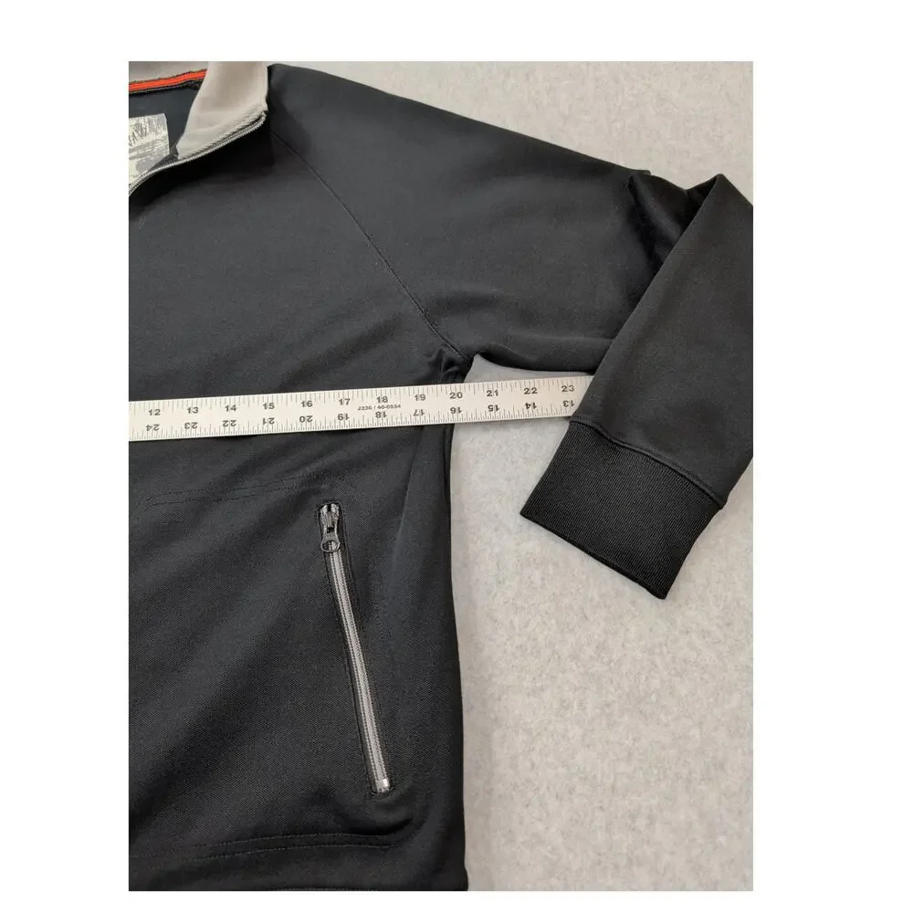 Vintage Old Navy Full Zip Jacket MED Shawl Collar Black Y2K Cotton Blend Unisex
